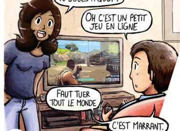 Trouve-toi un vrai travail Sebi Comis Sebi Comics Thomas Cyrix Comic Webcomic français Bande dessiné BD Jeux vidéos Online Fortnite